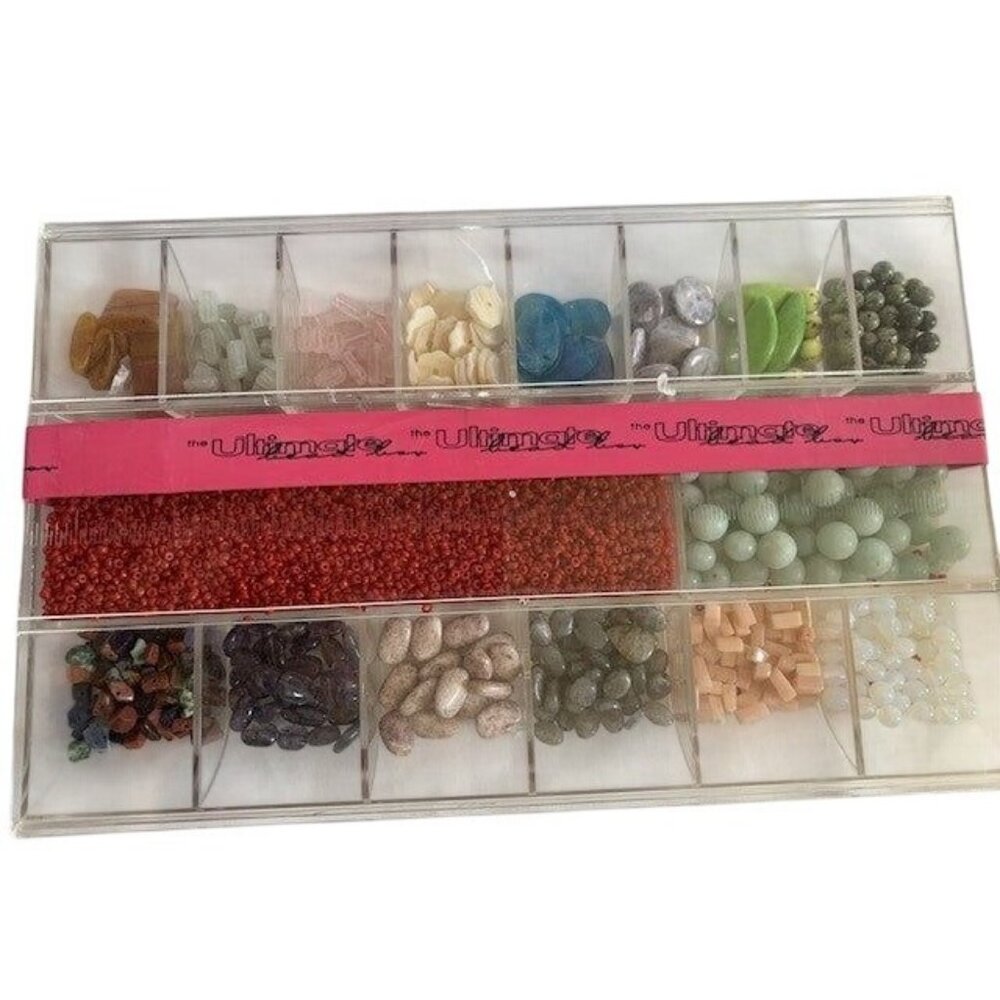 The Ultimate Bead Box For Jewelry Making Stone Glass Shells Set Organizer